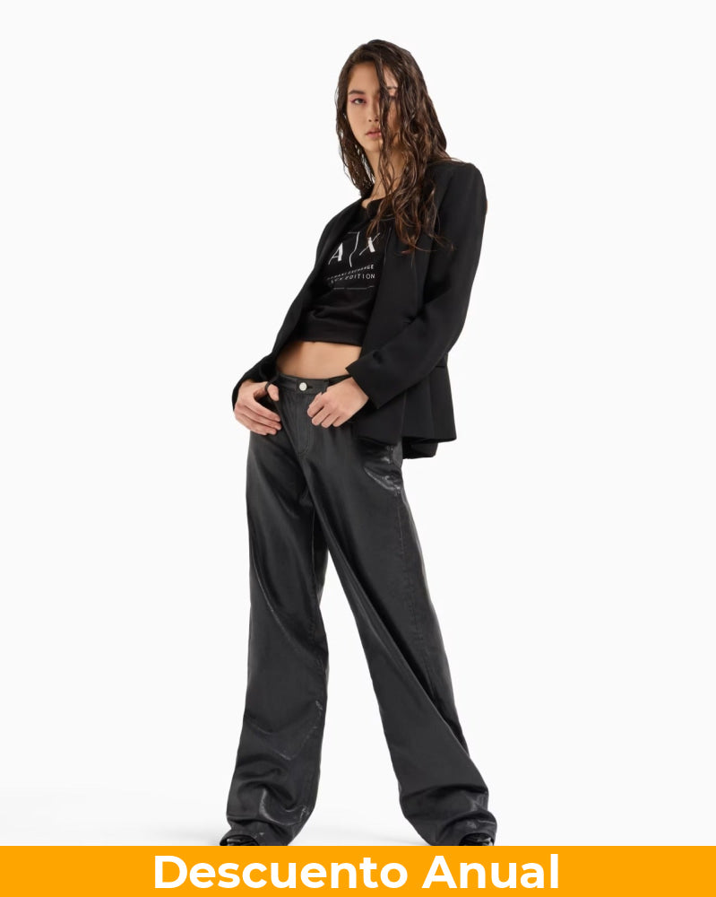 T-Shirt Women Black Armani Exchange Camiseta