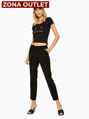 T-Shirt Women Black Armani Exchange Camiseta