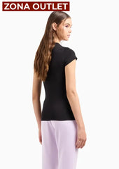 T-Shirt Women Black Armani Exchange Camiseta