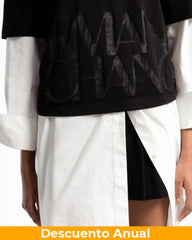 T-Shirt Women Black Armani Exchange Camiseta