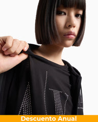 T-Shirt Women Black Armani Exchange Camiseta