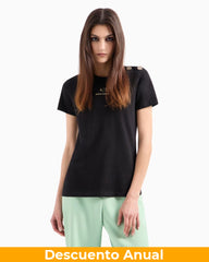 T-Shirt Women Black Armani Exchange Camiseta