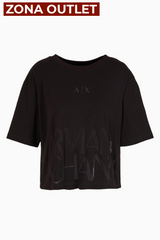 T-Shirt Women Black Armani Exchange Camiseta