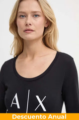 T-Shirt Women Black Armani Exchange Camibuzo