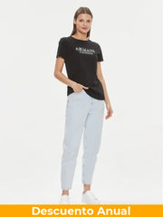 T-Shirt Women Black Armani Exchange Camiseta