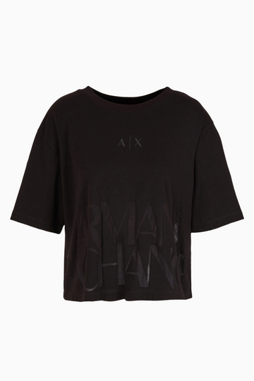 T-Shirt Women Black Armani Exchange Camiseta