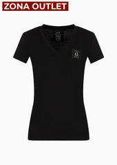 T-Shirt Women Black Armani Exchange Camiseta