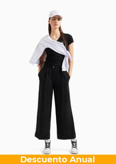 T-Shirt Women Black Armani Exchange Camiseta