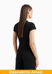 T-Shirt Women Black Armani Exchange Camiseta