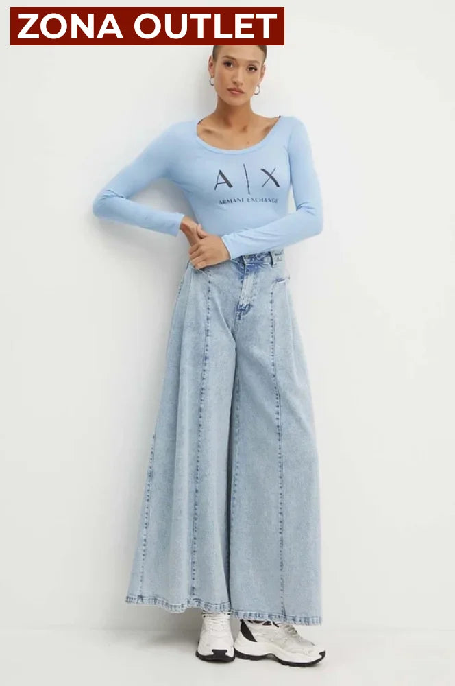 T-Shirt Women Blue Armani Exchange Camibuzo