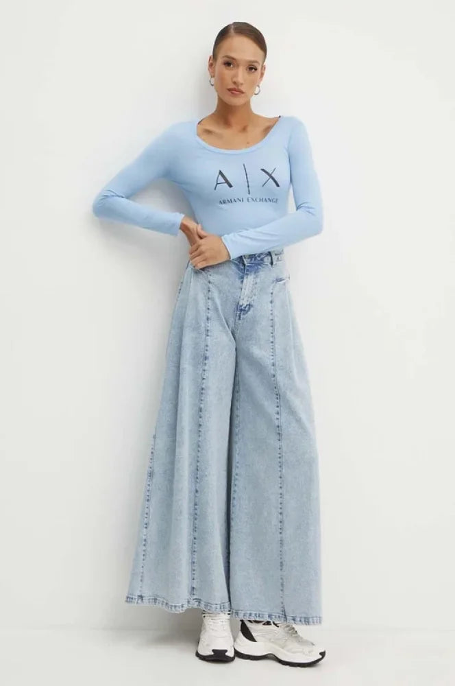 T-Shirt Women Blue Armani Exchange Camibuzo
