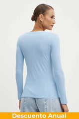 T-Shirt Women Blue Armani Exchange Camibuzo