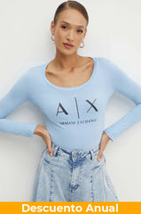 T-Shirt Women Blue Armani Exchange Camibuzo