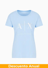 T-Shirt Women Blue Armani Exchange Camiseta