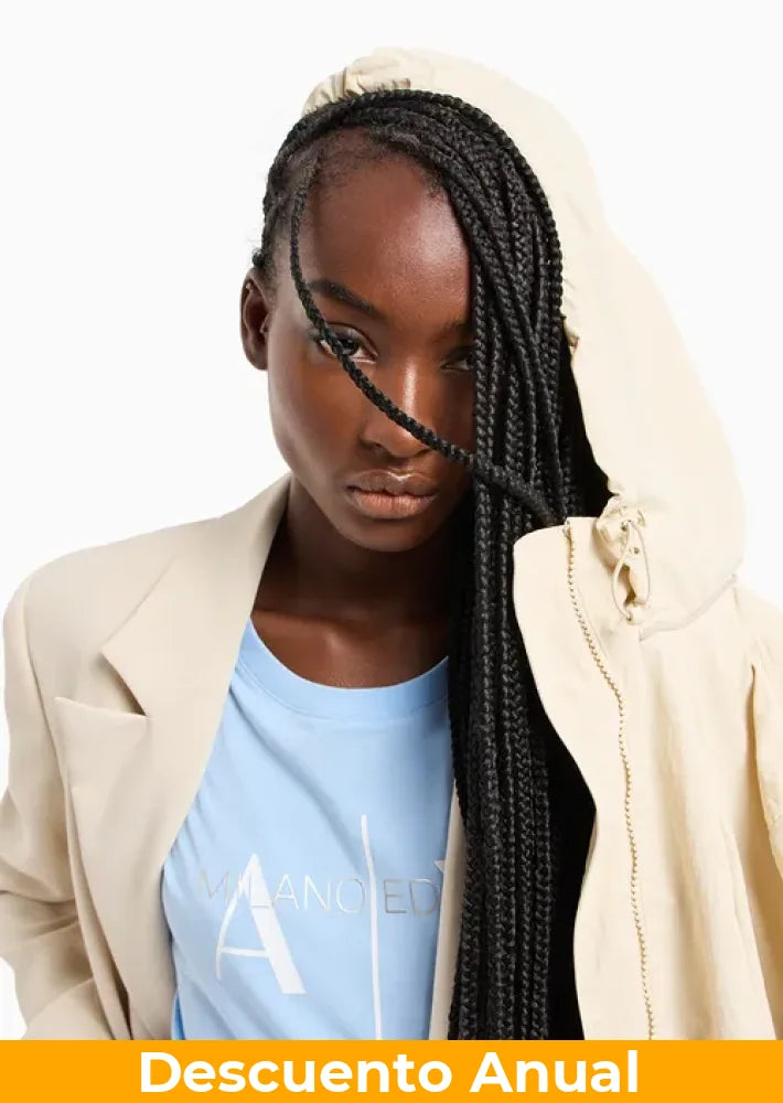 T-Shirt Women Blue Armani Exchange Camiseta