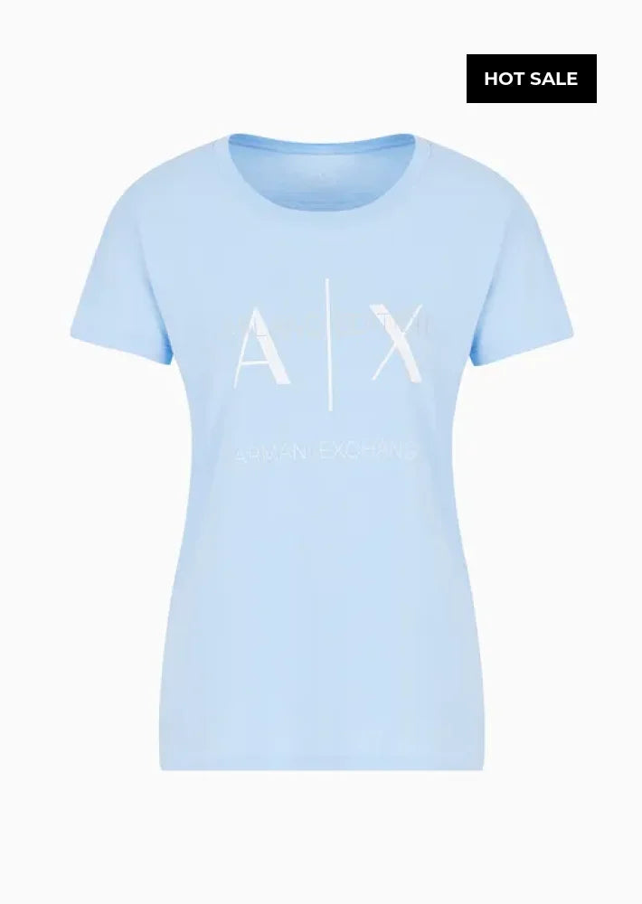 T-Shirt Women Blue Armani Exchange Camiseta
