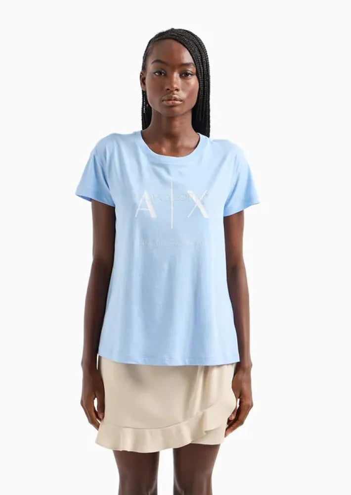 T-Shirt Women Blue Armani Exchange Camiseta