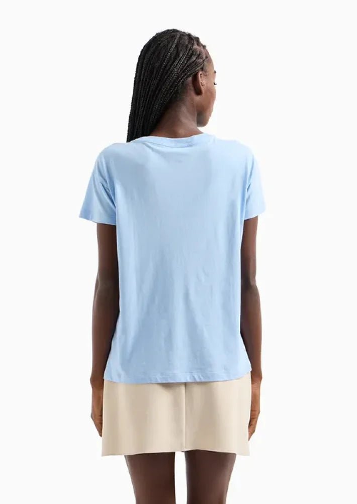 T-Shirt Women Blue Armani Exchange Camiseta