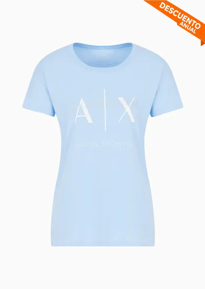 T-Shirt Women Blue Armani Exchange Camiseta