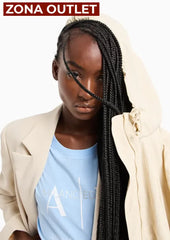 T-Shirt Women Blue Armani Exchange Camiseta