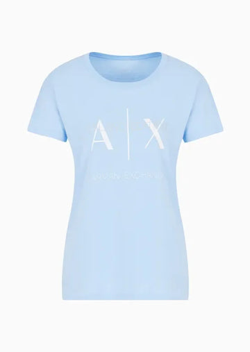 T-Shirt Women Blue Armani Exchange Camiseta