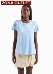 T-Shirt Women Blue Armani Exchange Camiseta
