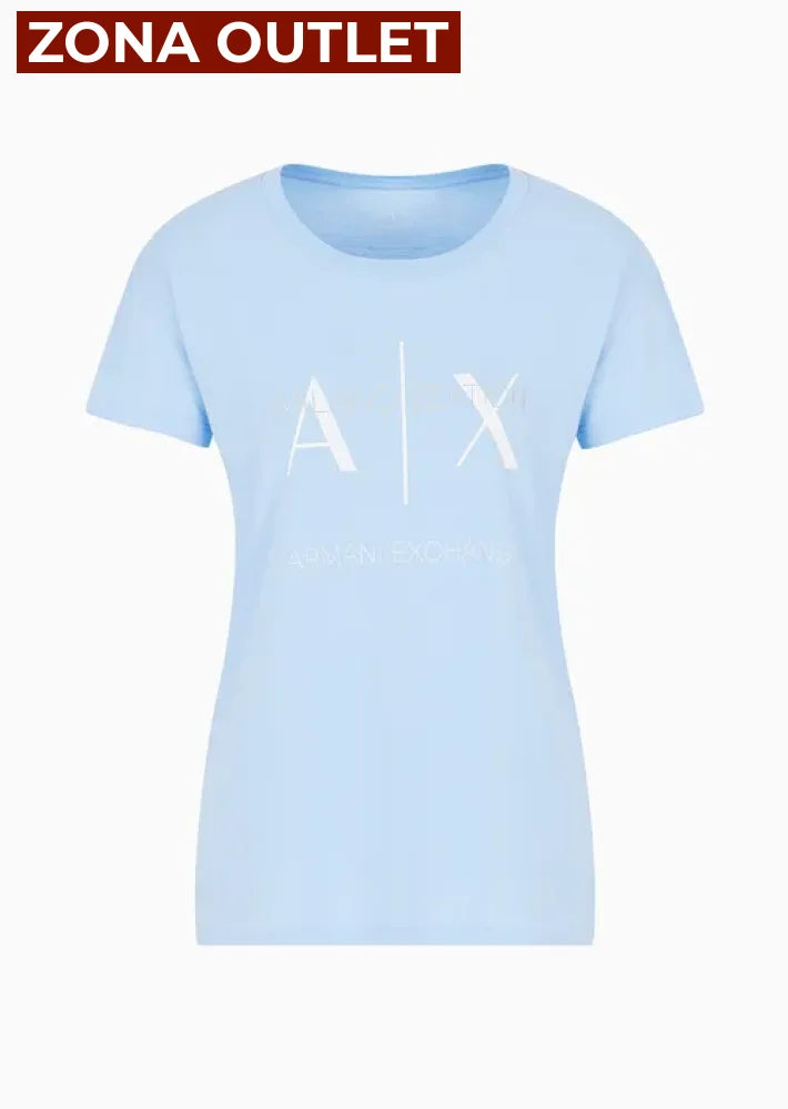 T-Shirt Women Blue Armani Exchange Camiseta