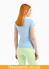 T-Shirt Women Blue River Armani Exchange Camiseta