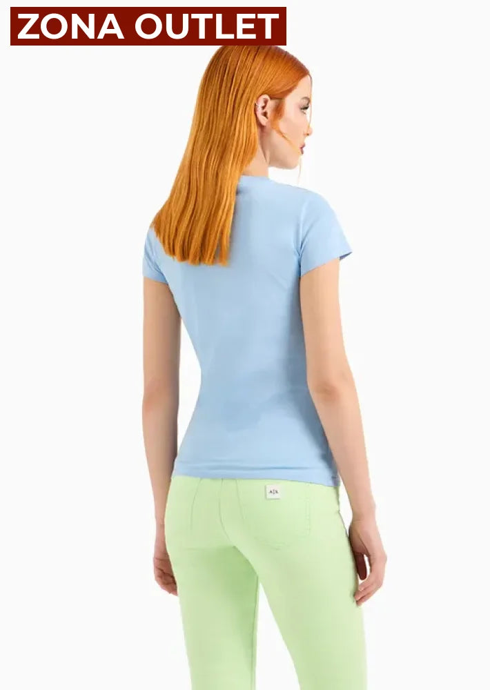 T-Shirt Women Blue River Armani Exchange Camiseta