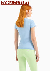 T-Shirt Women Blue River Armani Exchange Camiseta