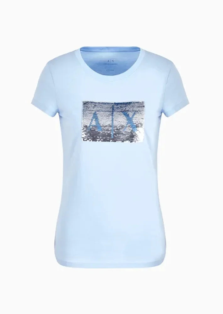 T-Shirt Women Blue River Armani Exchange Camiseta