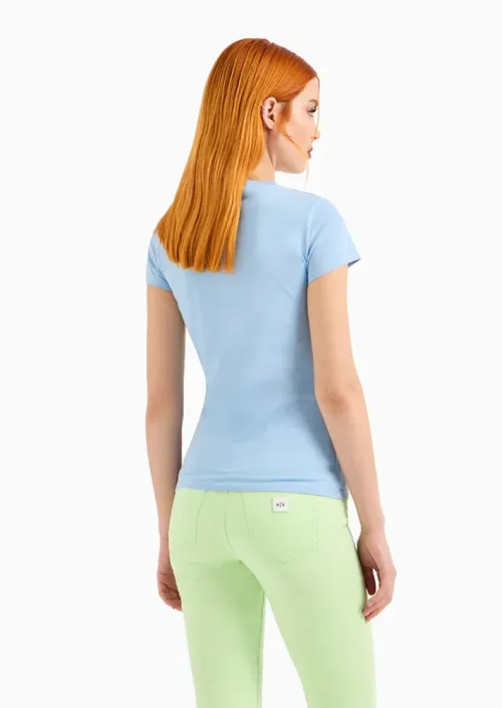 T-Shirt Women Blue River Armani Exchange Camiseta