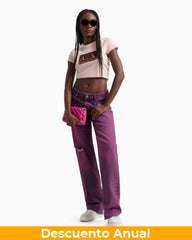 T-Shirt Women Milk Armani Exchange Camiseta