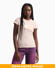 T-Shirt Women Milk Armani Exchange Camiseta