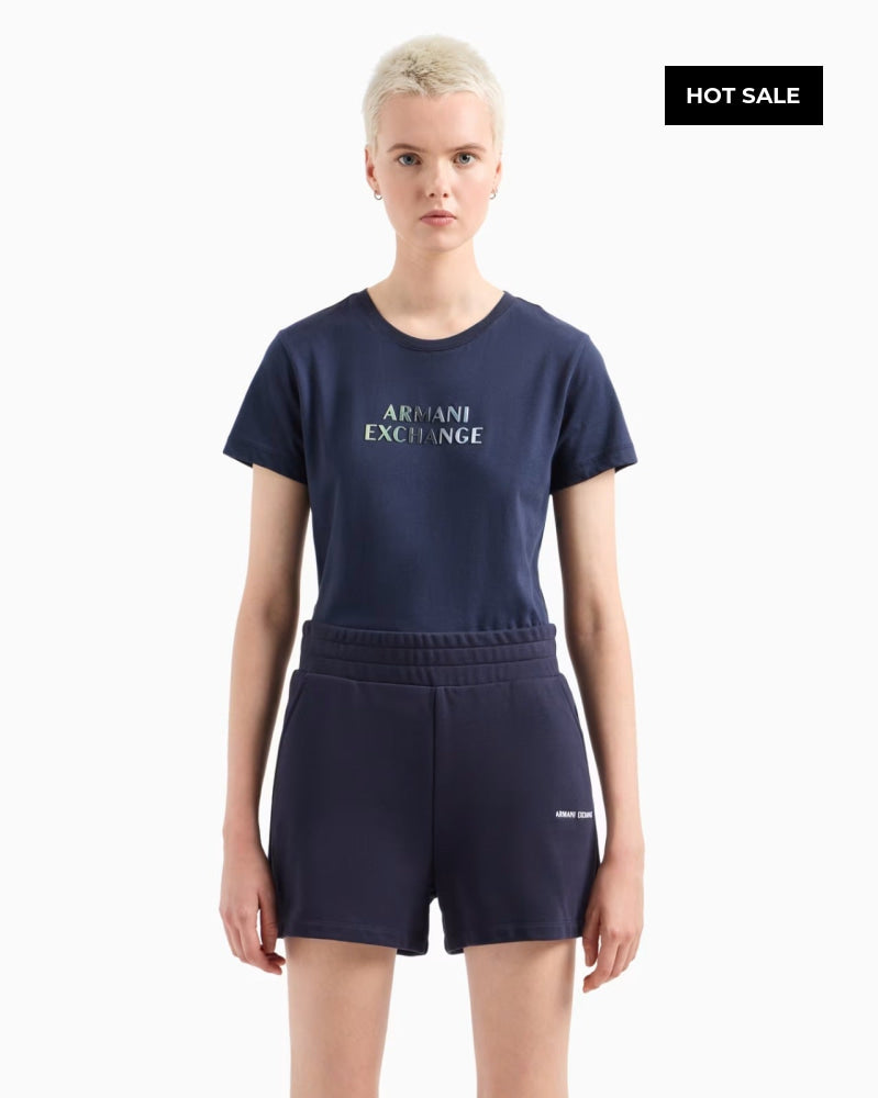 T-Shirt Women Navy Armani Exchange Camiseta