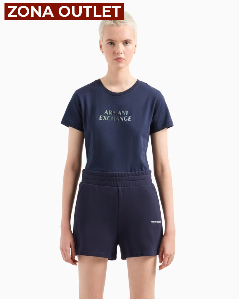 T-Shirt Women Navy Armani Exchange Camiseta