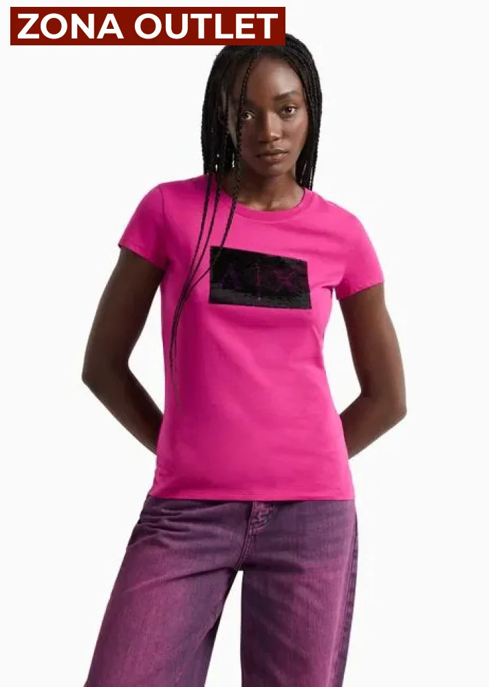 T-Shirt Women Sparkling Armani Exchange Camiseta