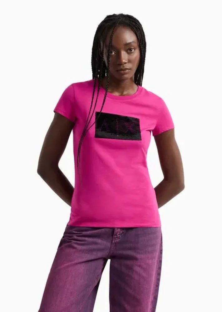 T-Shirt Women Sparkling Armani Exchange Camiseta