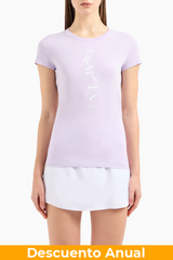 T-Shirt Women Violet Armani Exchange Camiseta