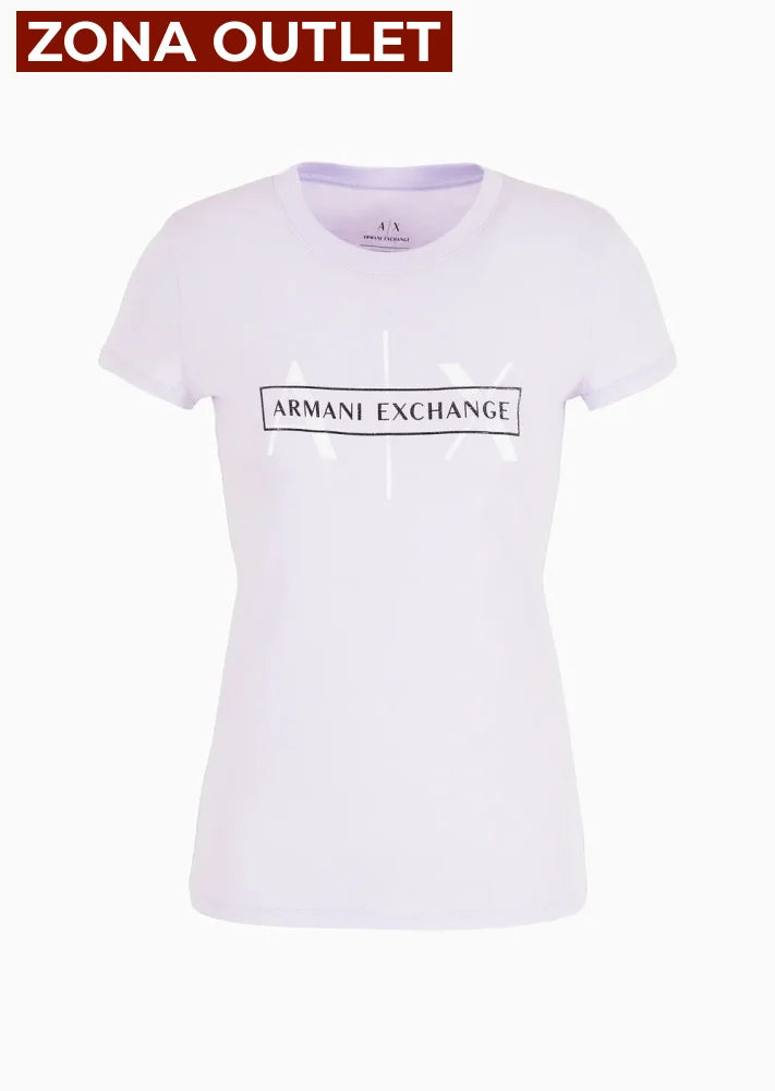 T-Shirt Women Violet Armani Exchange Camiseta