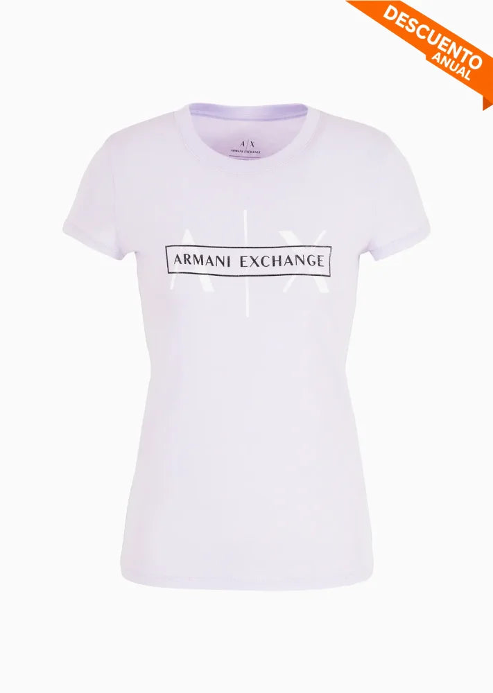 T-Shirt Women Violet Armani Exchange Camiseta