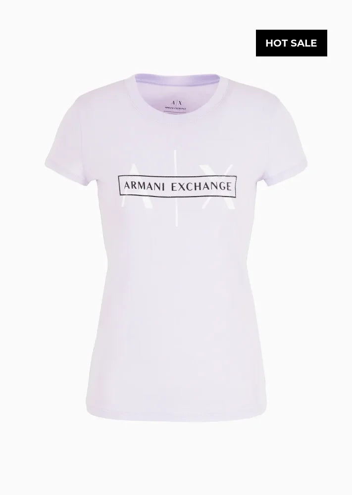 T-Shirt Women Violet Armani Exchange Camiseta