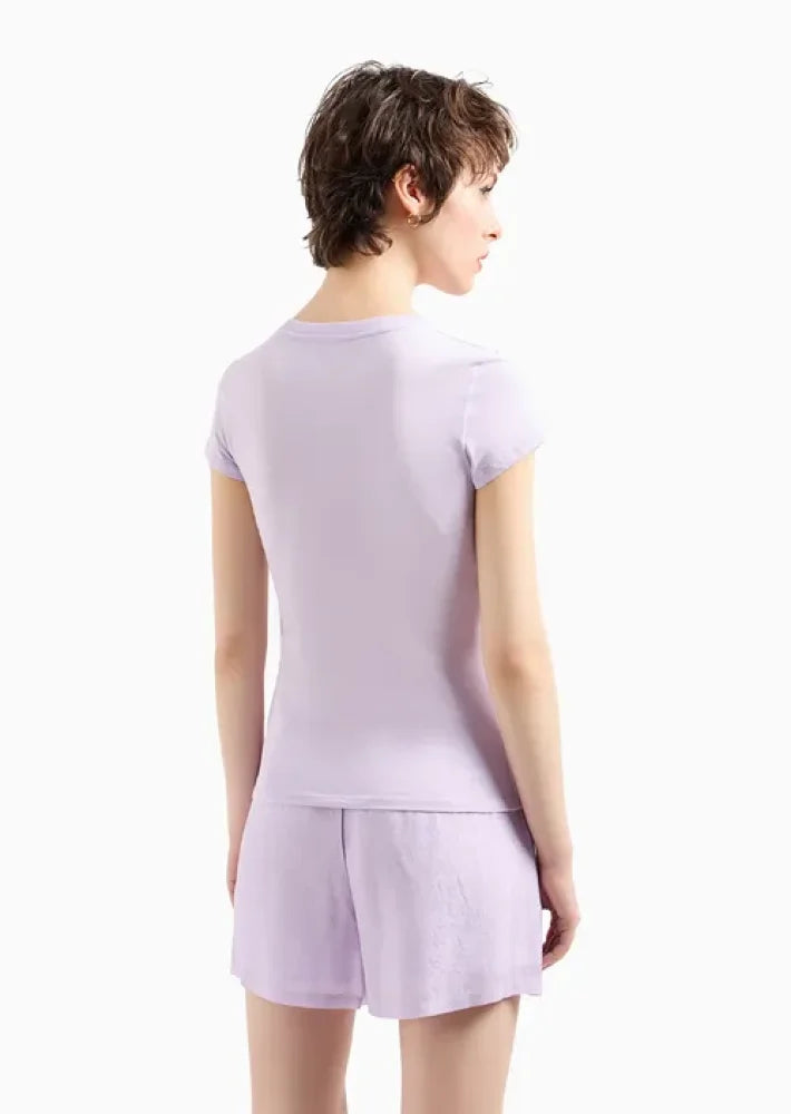 T-Shirt Women Violet Armani Exchange Camiseta