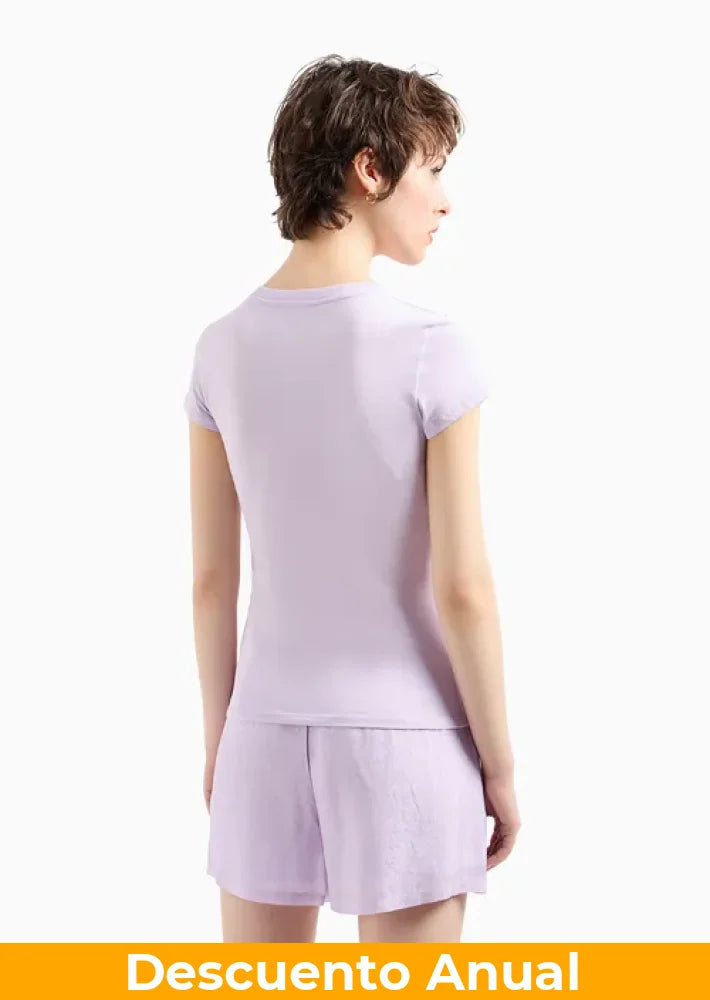 T-Shirt Women Violet Armani Exchange Camiseta