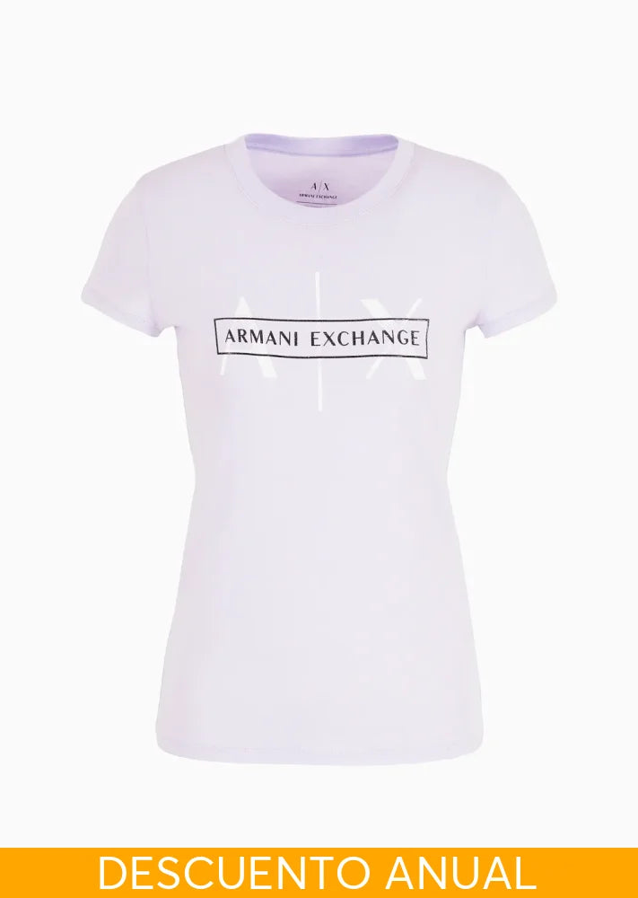 T-Shirt Women Violet Armani Exchange Camiseta