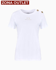 T-Shirt Women White Armani Exchange Camiseta