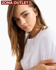 T-Shirt Women White Armani Exchange Camiseta