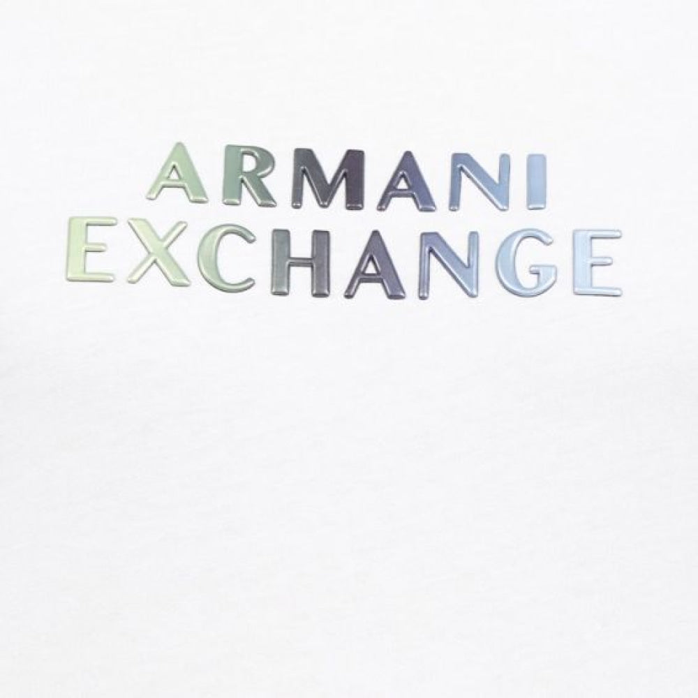 T-Shirt Women White Armani Exchange Camiseta