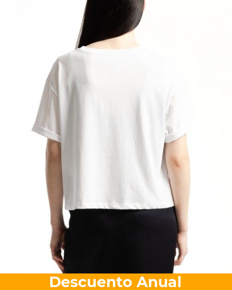 T-Shirt Women White Armani Exchange Camiseta