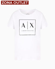 T-Shirt Women White Armani Exchange Camiseta